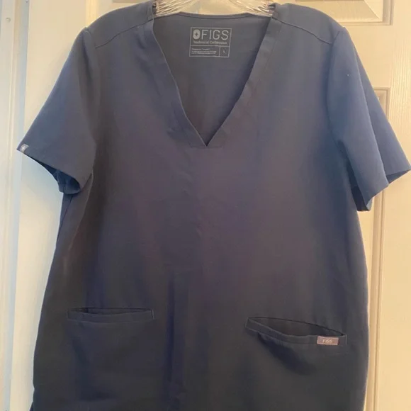 Figs Technical Collection Blue Scrub Top L - Picture 2 of 8